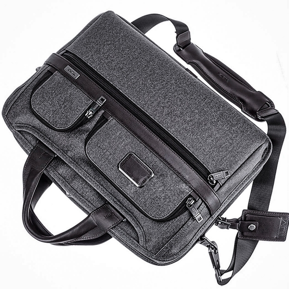 NWT TUMI RFID Anti-Theft Expandable Alpha 3 Anthracite Laptop Bag & Briefcase - Picture 2 of 9